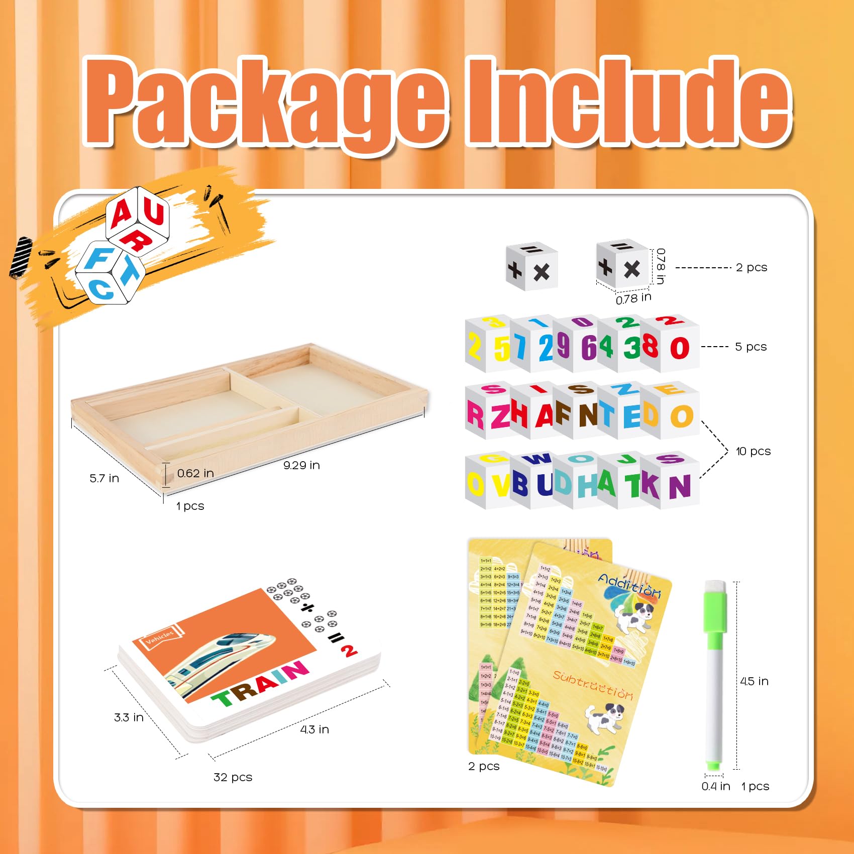 7-in-1 Wooden Learning Toy – Spelling, Counting & Alphabet Blocks – Ages 2–10-Windsor Avenue Toys