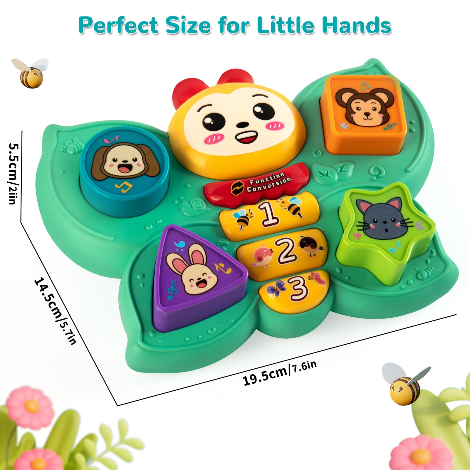 Butterfly Musical Montessori Toy – Educational Gift for Babies 6-18 Months-Windsor Avenue Toys