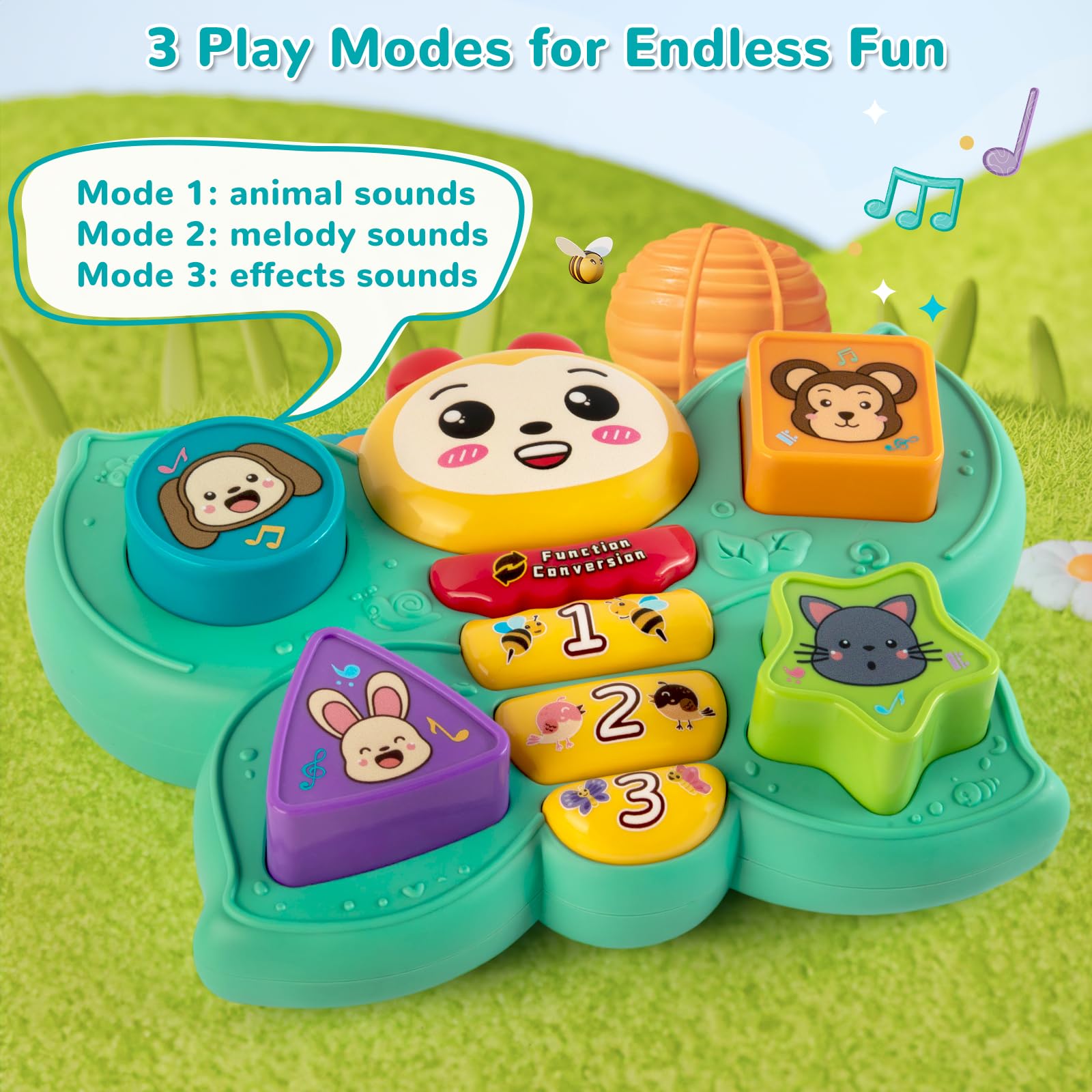 Butterfly Musical Montessori Toy – Educational Gift for Babies 6-18 Months-Windsor Avenue Toys