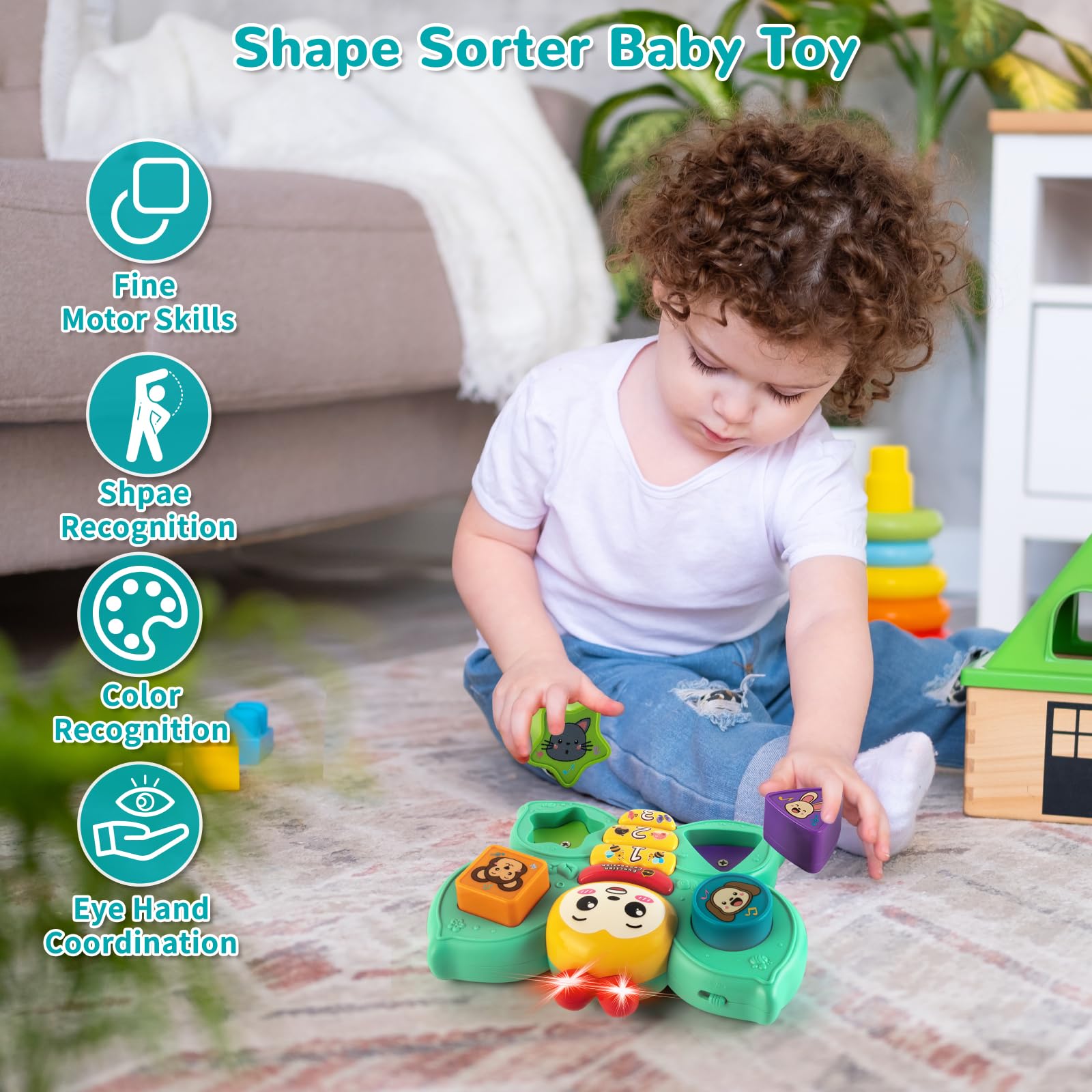 Butterfly Musical Montessori Toy – Educational Gift for Babies 6-18 Months-Windsor Avenue Toys