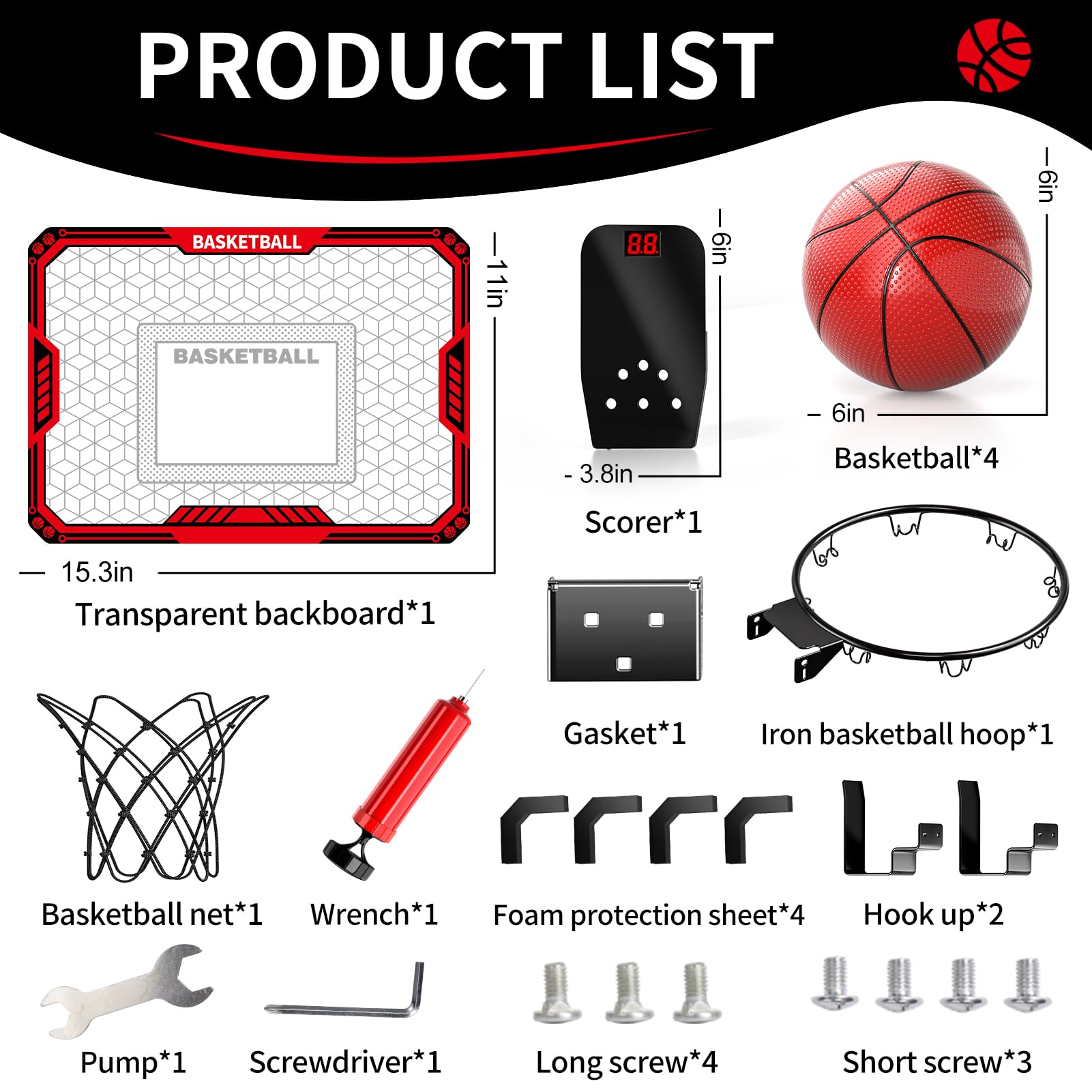 Indoor Basketball Hoop for Kids – Scoreboard & 4 Balls – Ages 3–12-Windsor Avenue Toys