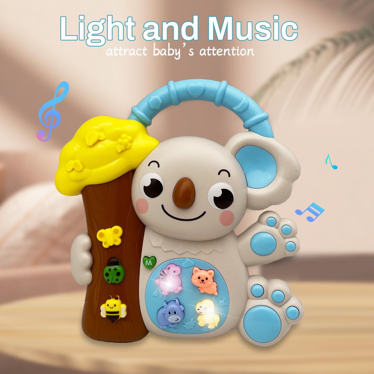 Koala Musical Toy for Toddlers – Light-Up Piano for Ages 6–36 Months, Educational Gift for 1–3-Windsor Avenue Toys