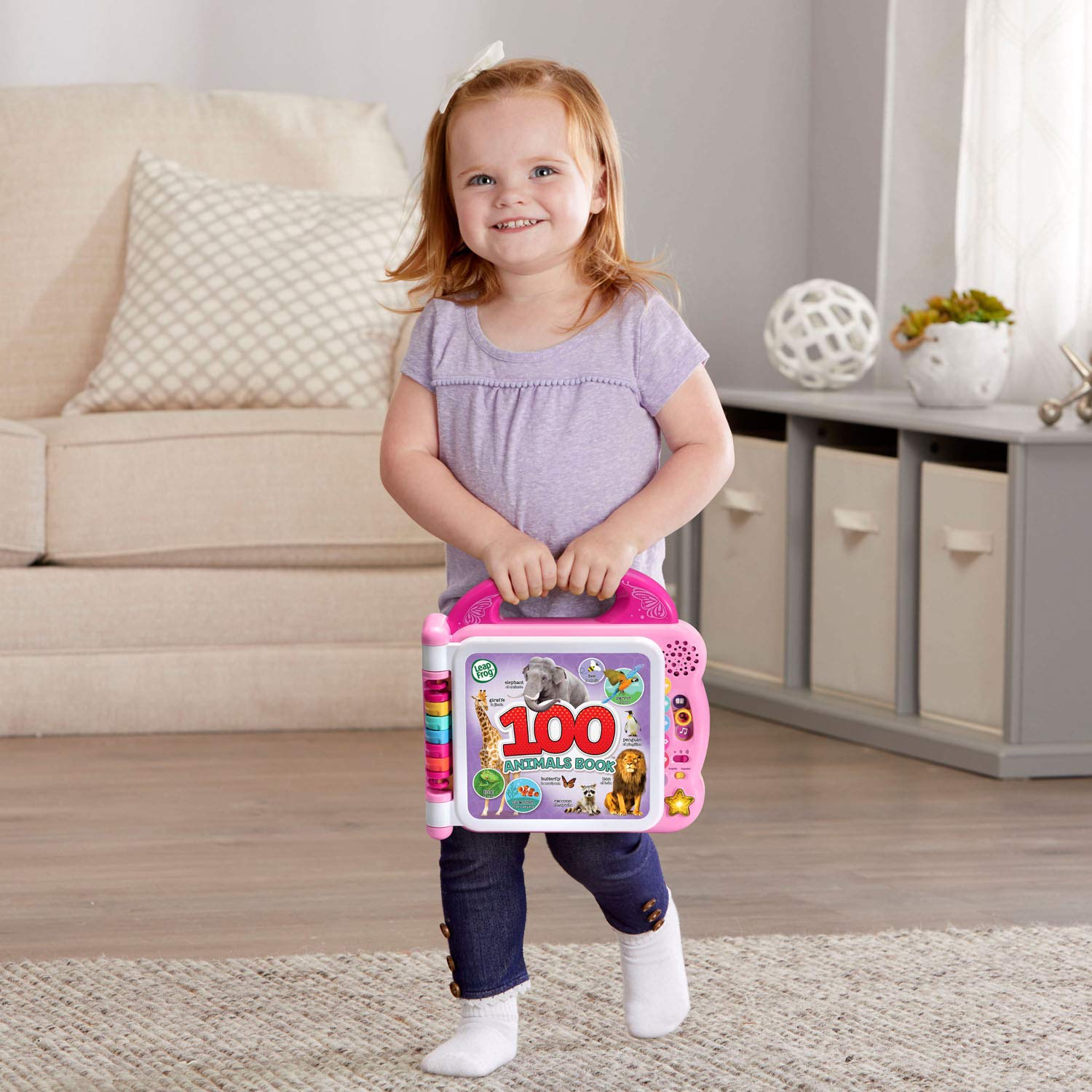 LeapFrog 100 Animals Book (Frustration Free Packaging), Pink-Windsor Avenue Toys