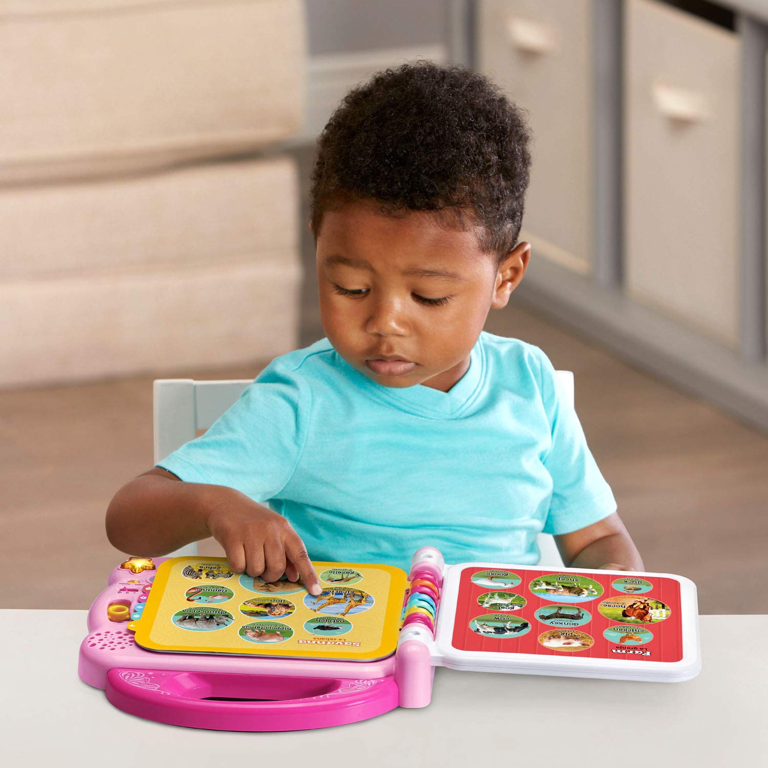 LeapFrog 100 Animals Book (Frustration Free Packaging), Pink-Windsor Avenue Toys