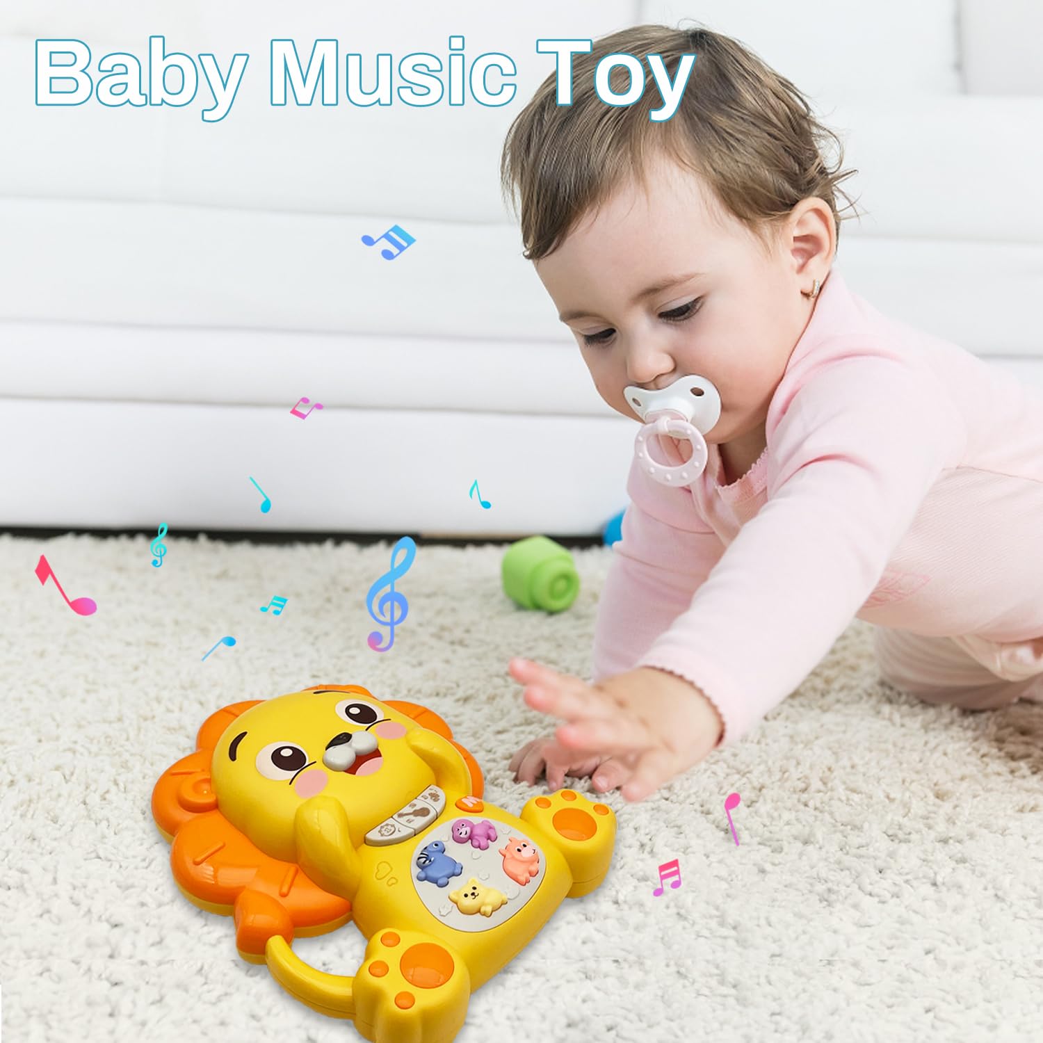 Lion Musical Piano Toy for Toddlers – Light-Up Educational Toy for Ages 6–36 Months-Windsor Avenue Toys
