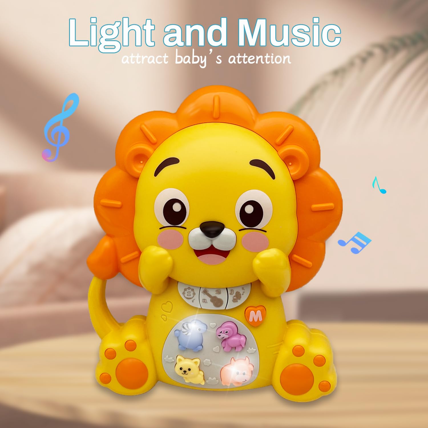 Lion Musical Piano Toy for Toddlers – Light-Up Educational Toy for Ages 6–36 Months-Windsor Avenue Toys
