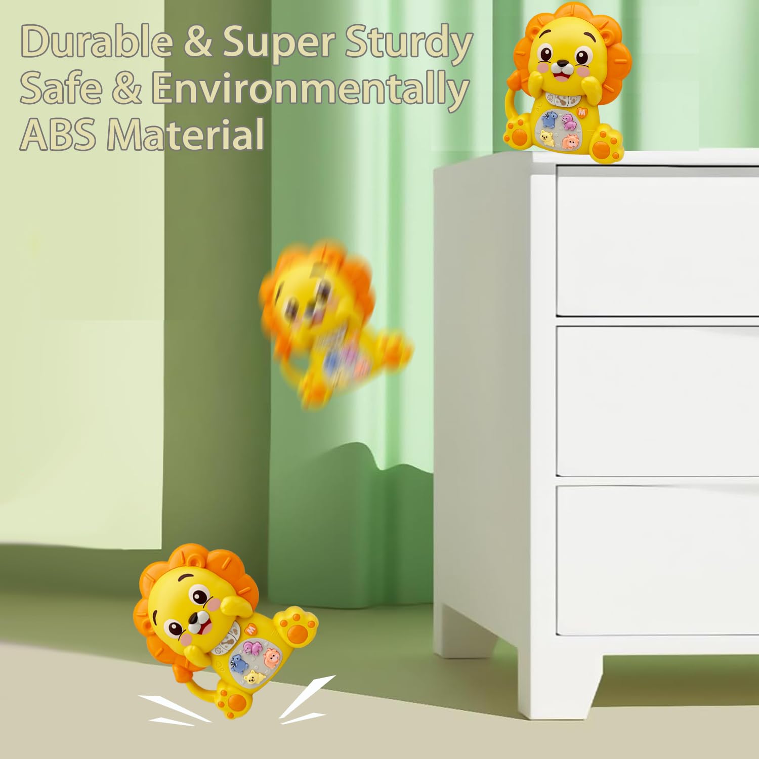 Lion Musical Piano Toy for Toddlers – Light-Up Educational Toy for Ages 6–36 Months-Windsor Avenue Toys