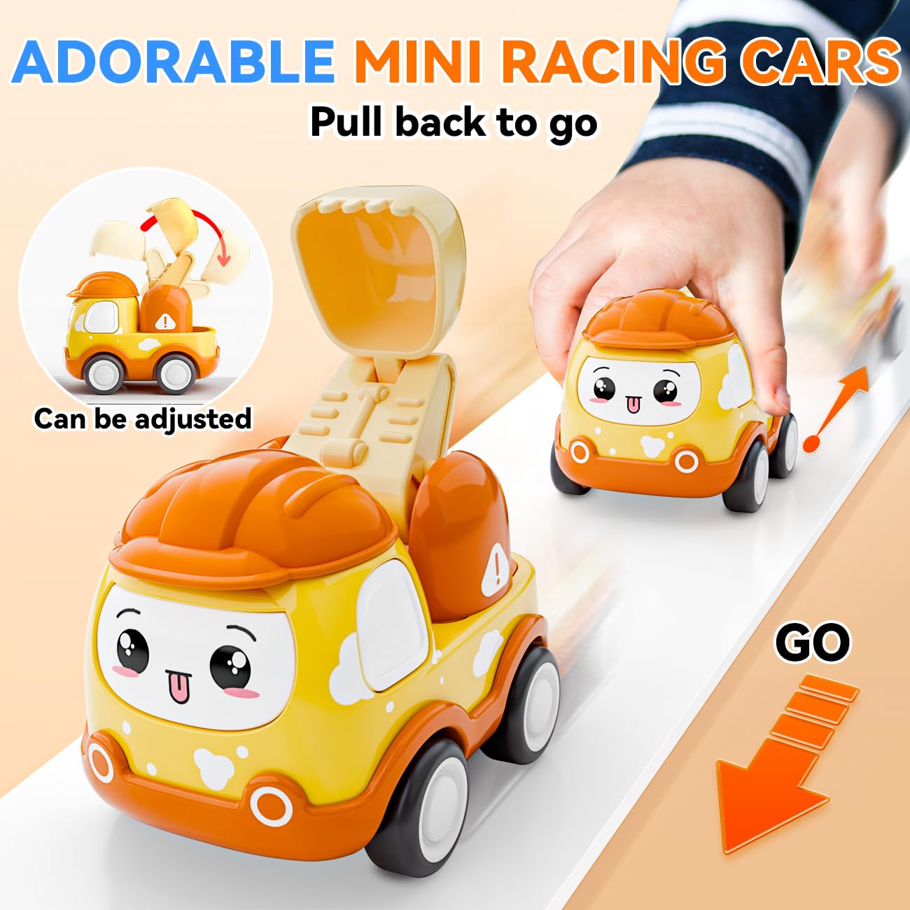 Mini Pull-Back Truck Set with Playmat – 12 Pieces – Ages 1–2-Windsor Avenue Toys