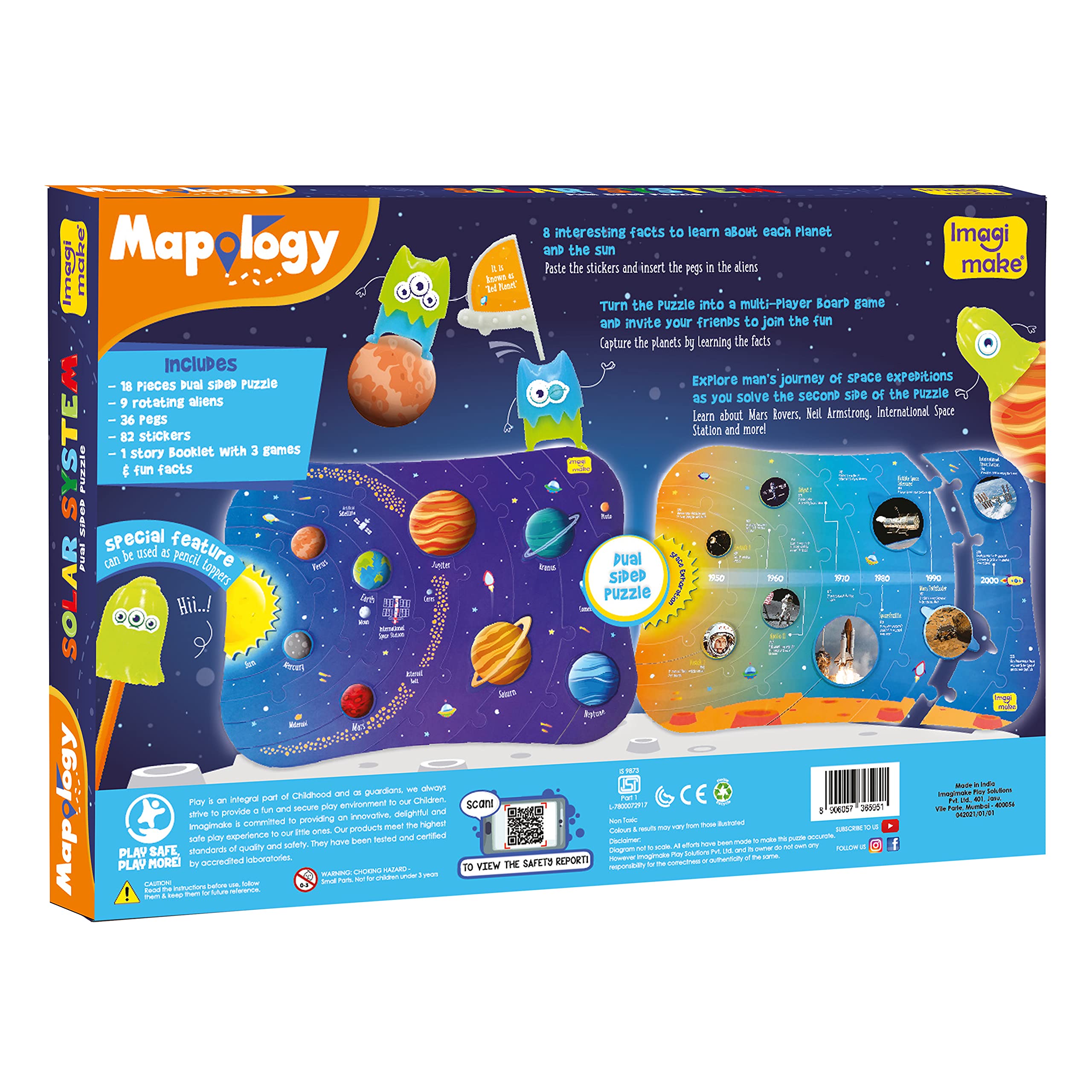 Solar System Puzzle – Educational Space Toy – Ages 4–8-Windsor Avenue Toys