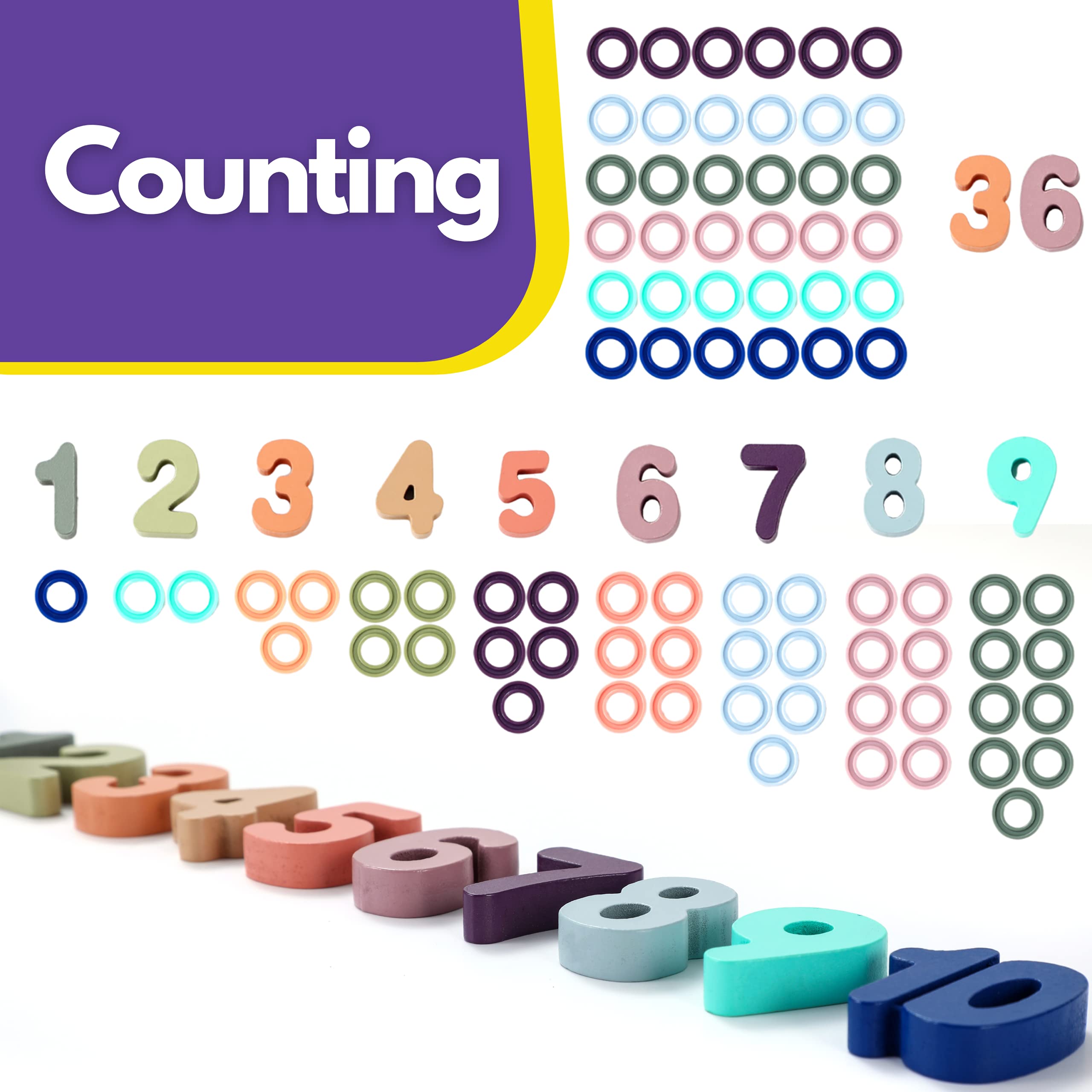 Toddler Learning Toy – Macaron Counting & Stacking Puzzle – Ages 1+-Windsor Avenue Toys