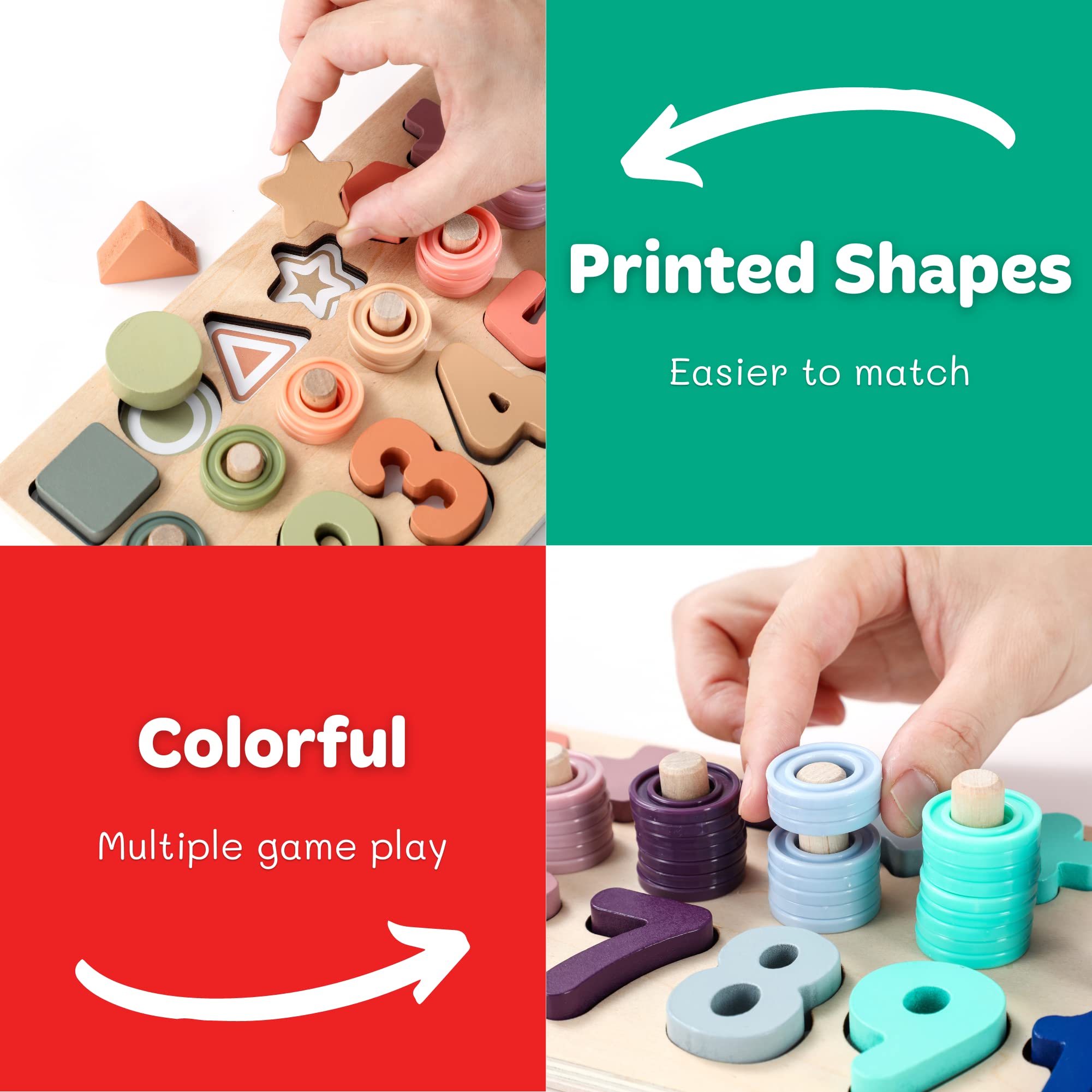 Toddler Learning Toy – Macaron Counting & Stacking Puzzle – Ages 1+-Windsor Avenue Toys