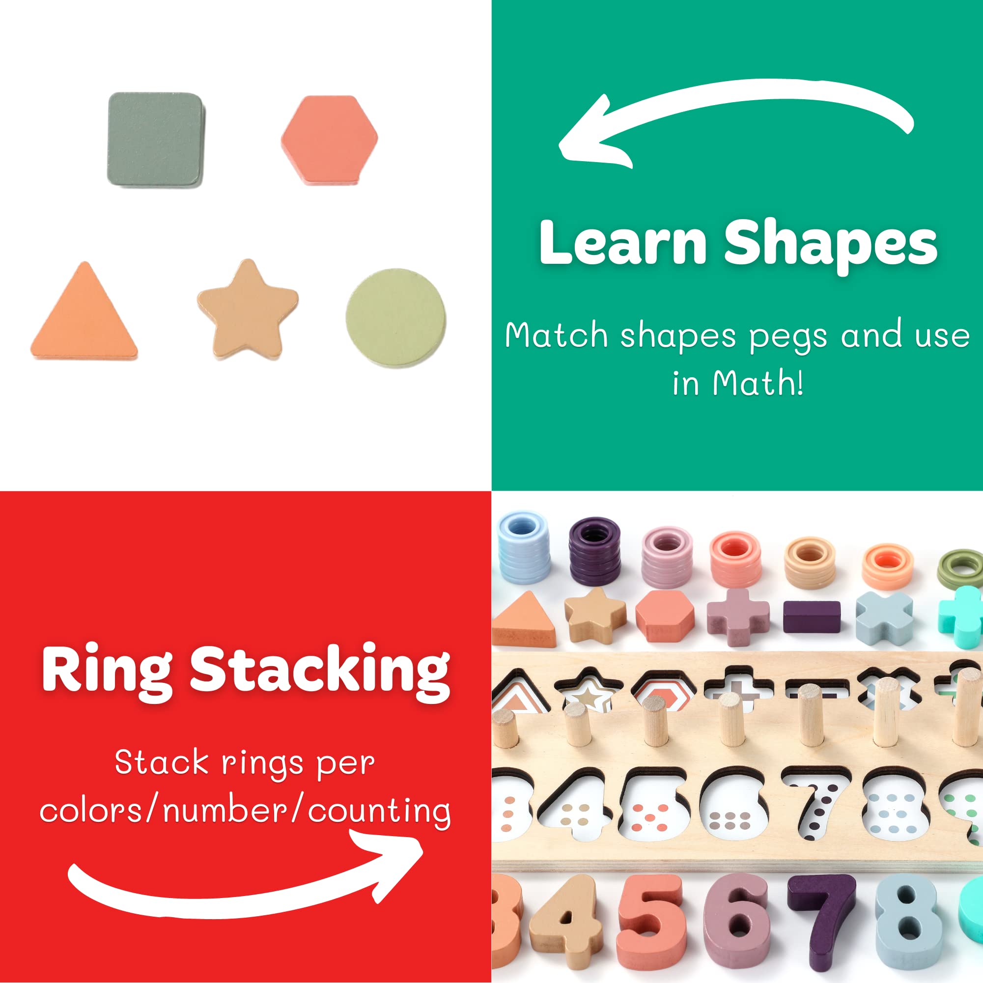 Toddler Learning Toy – Macaron Counting & Stacking Puzzle – Ages 1+-Windsor Avenue Toys