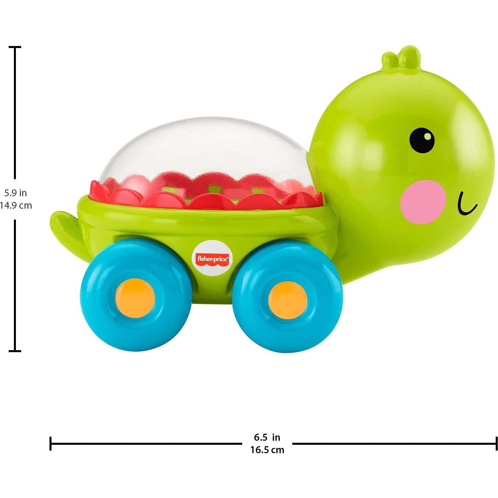 Turtle Baby Toy – Push-Along Crawling Toy with Ball Popping Sounds, Ages 6+ Months-Windsor Avenue Toys