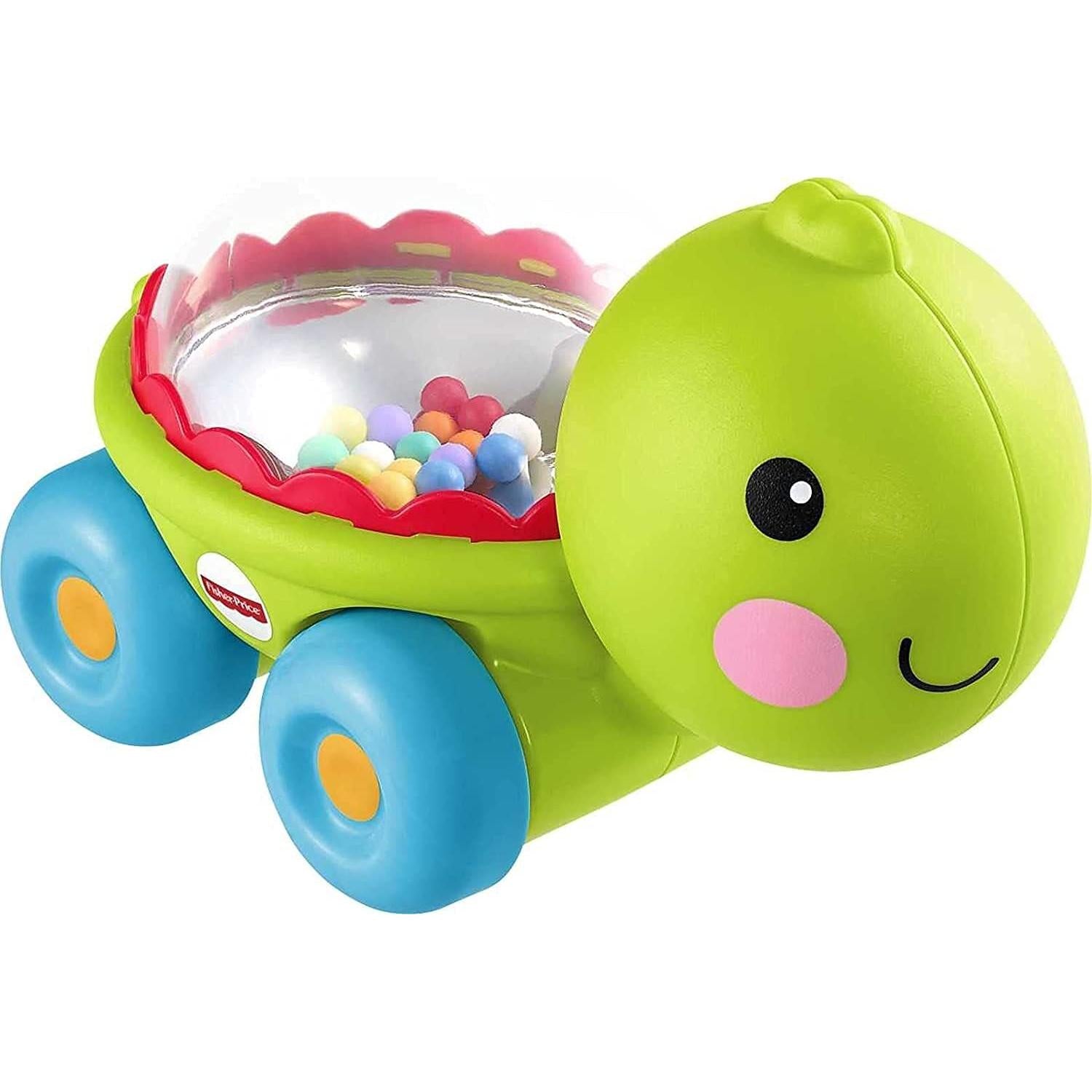 Turtle Baby Toy – Push-Along Crawling Toy with Ball Popping Sounds, Ages 6+ Months-Windsor Avenue Toys