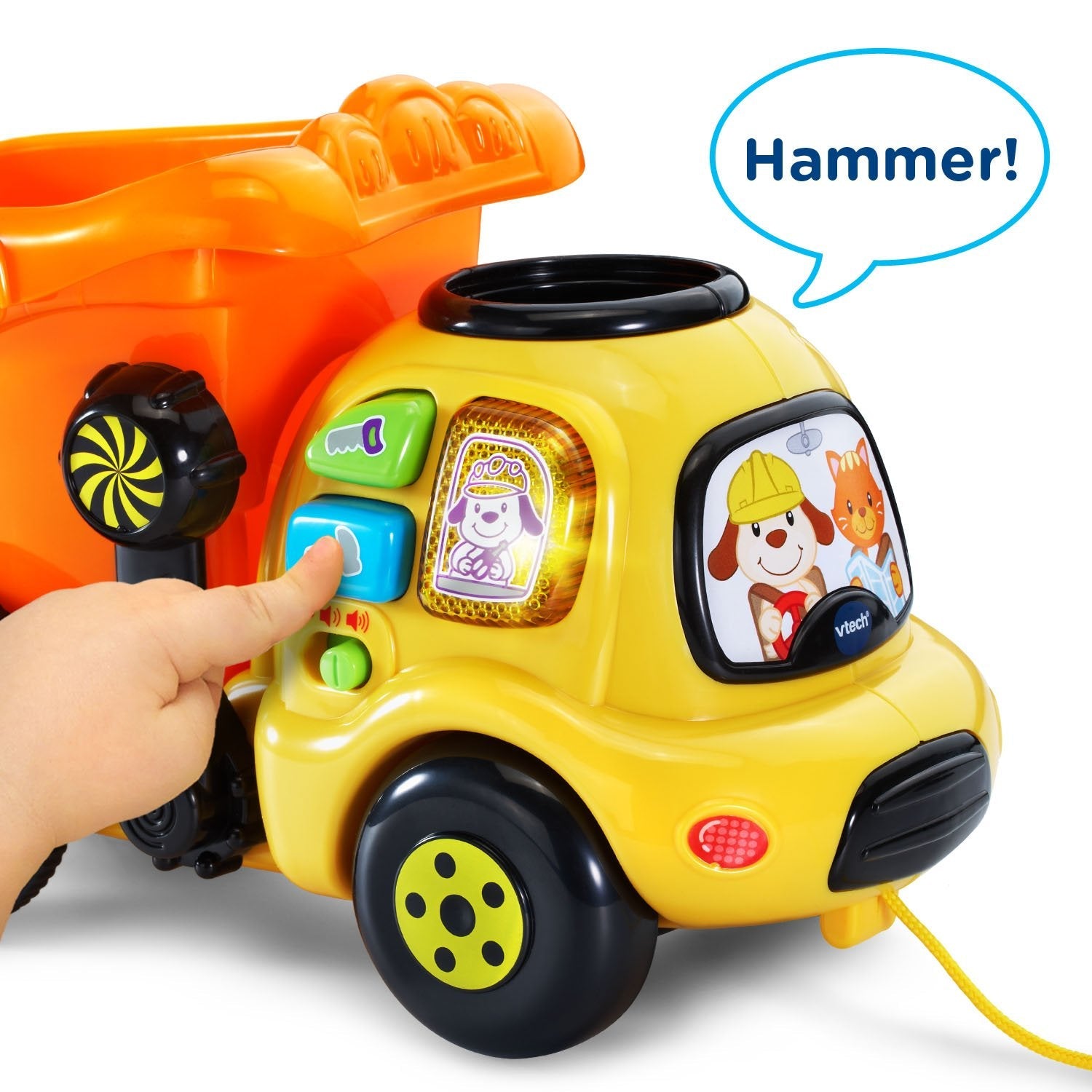 VTech Drop and Go Dump Truck, Orange-Windsor Avenue Toys