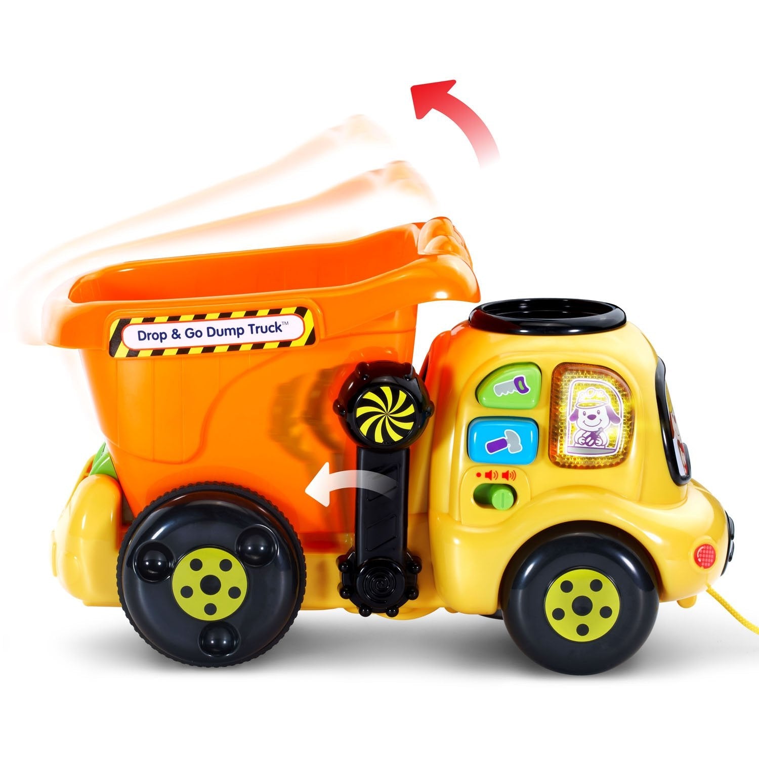 VTech Drop and Go Dump Truck, Orange-Windsor Avenue Toys