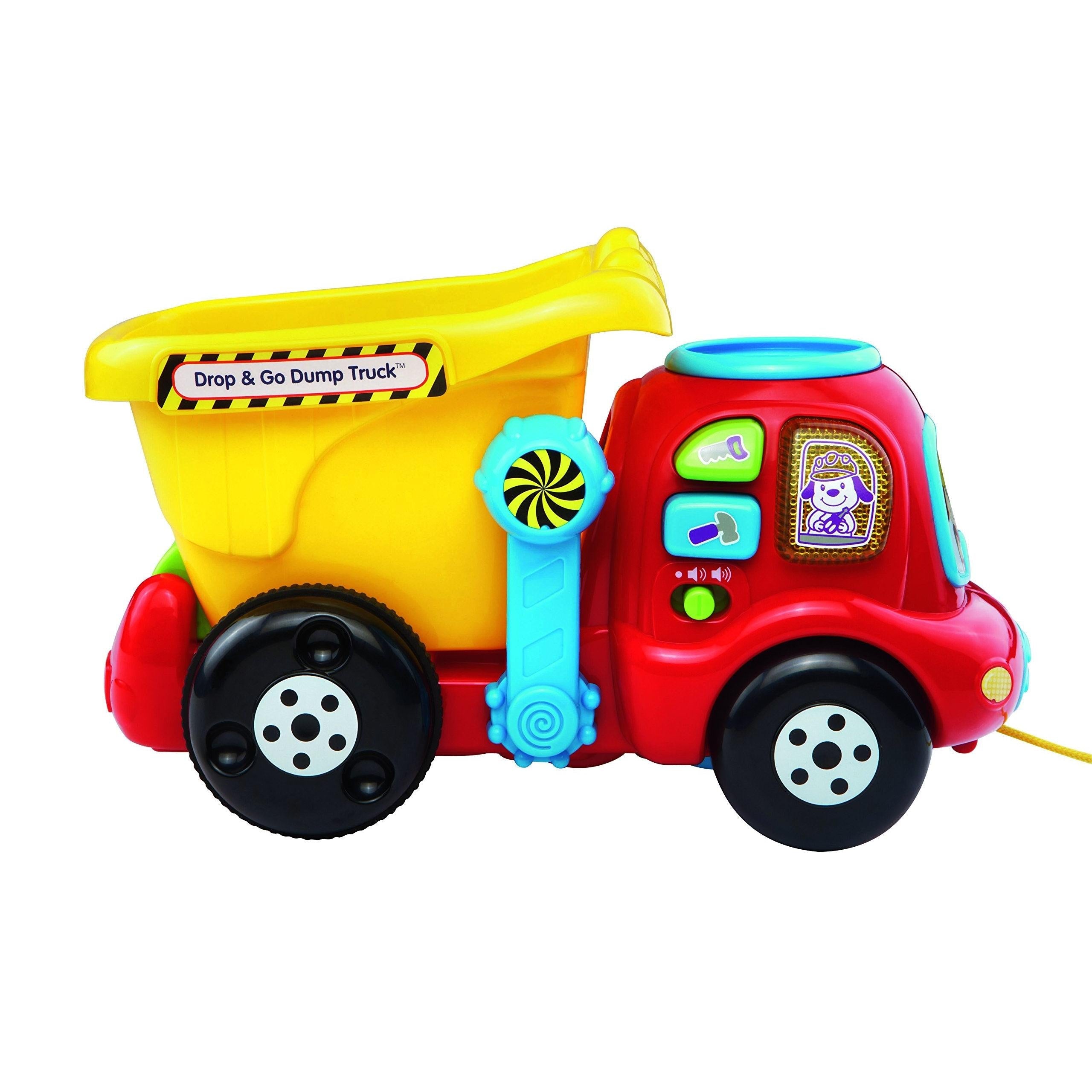 VTech Drop and Go Dump Truck, Yellow-Windsor Avenue Toys