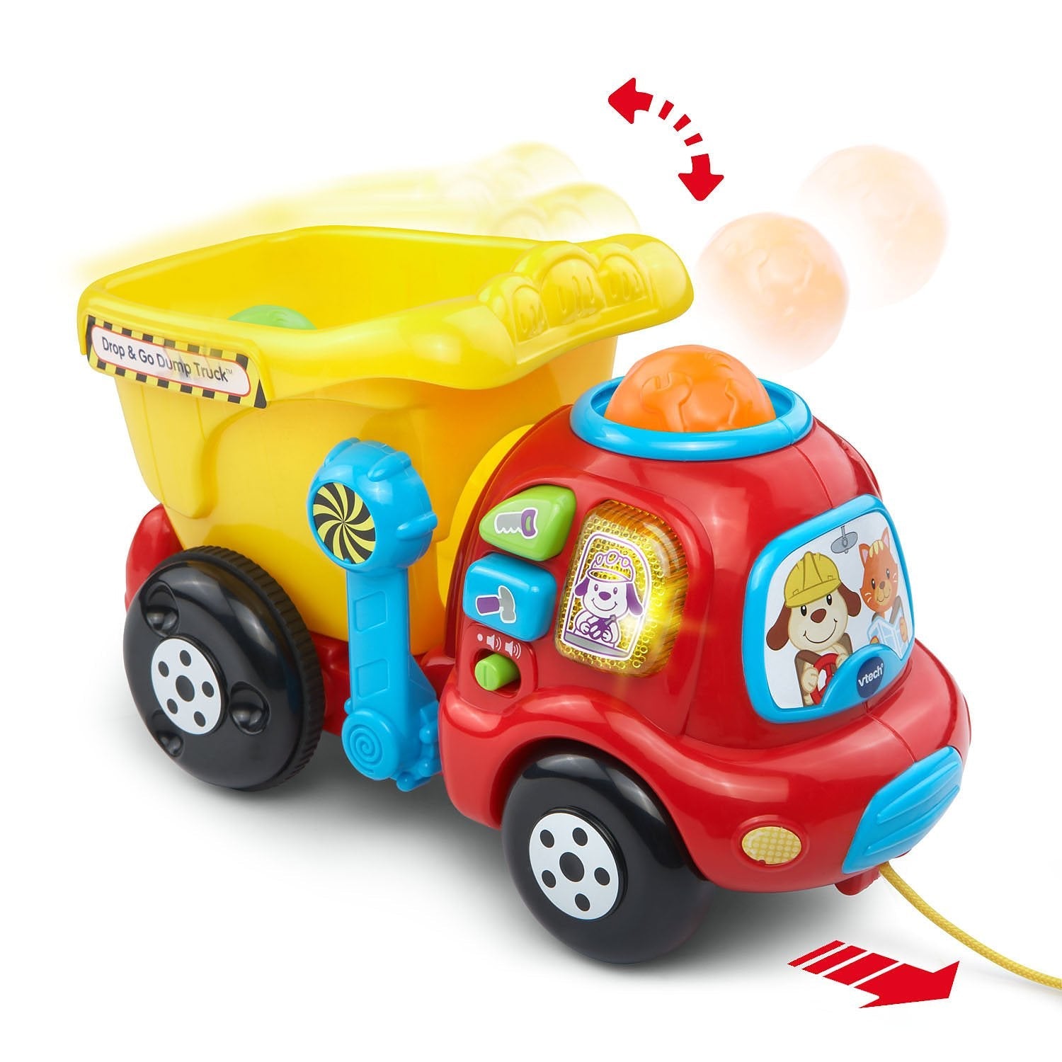 VTech Drop and Go Dump Truck, Yellow-Windsor Avenue Toys